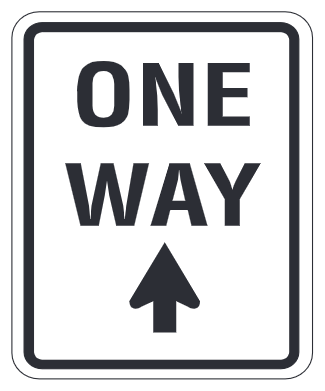 One Way (Symbol Vertical)