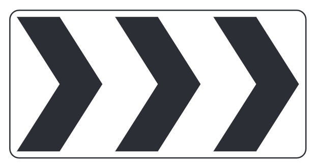 Chevron Roundabout (Triple)