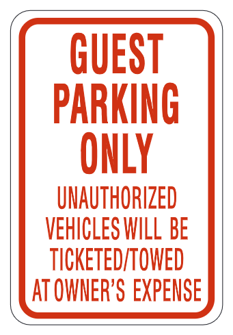 Guest Parking Only