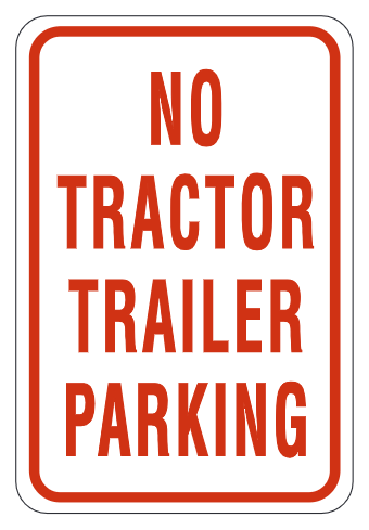 No Tractor Trailer Parking