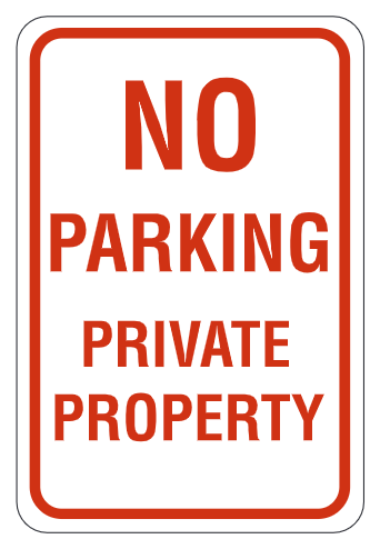 No Parking Private Property