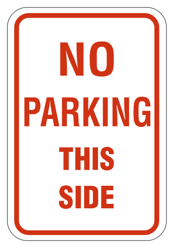 No Parking This Side