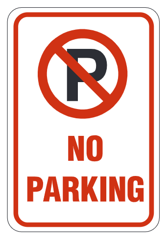 No Parking (Symbol Pre-Print)