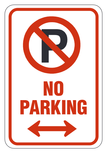 No Parking (Symbol Pre-Print Variant)