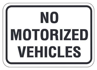 No Motorized Vehicles
