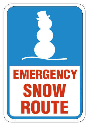 Emergency Snow Route (Blue, alt)