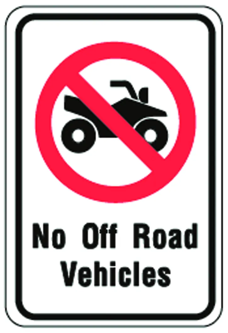 No Off-Road Vehicles