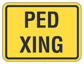 Ped Xing Plaque