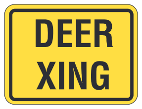 Deer Xing Plaque