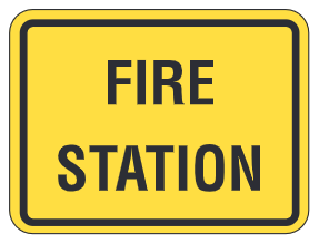 Fire Station Plaque
