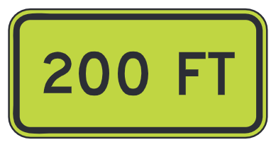 200 Feet Plaque