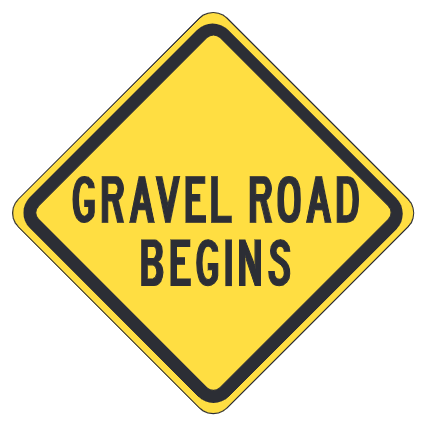 Gravel Road Begins
