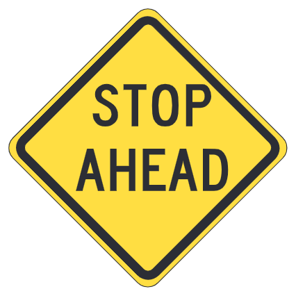 Stop Ahead (Word, large)