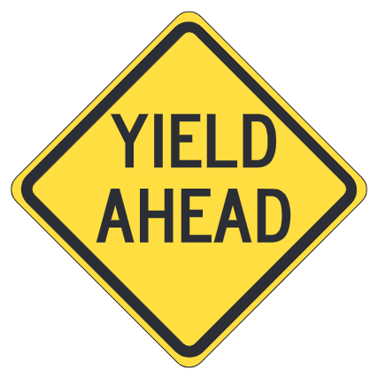 Yield Ahead (Word, large)