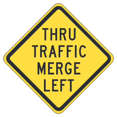 Thru Traffic Merge Left