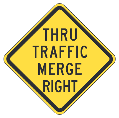 Thru Traffic Merge Right