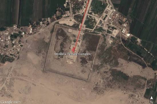 Route map for Aswan Dendera Temple Tour