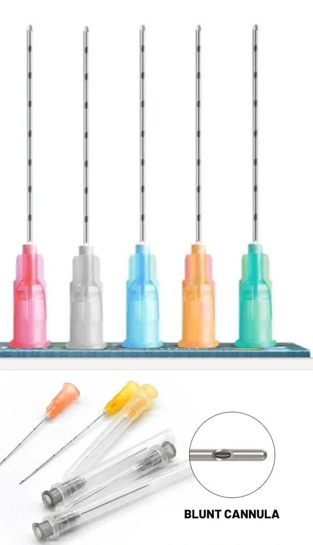 Micro cánulas descartables x 6 unidades
