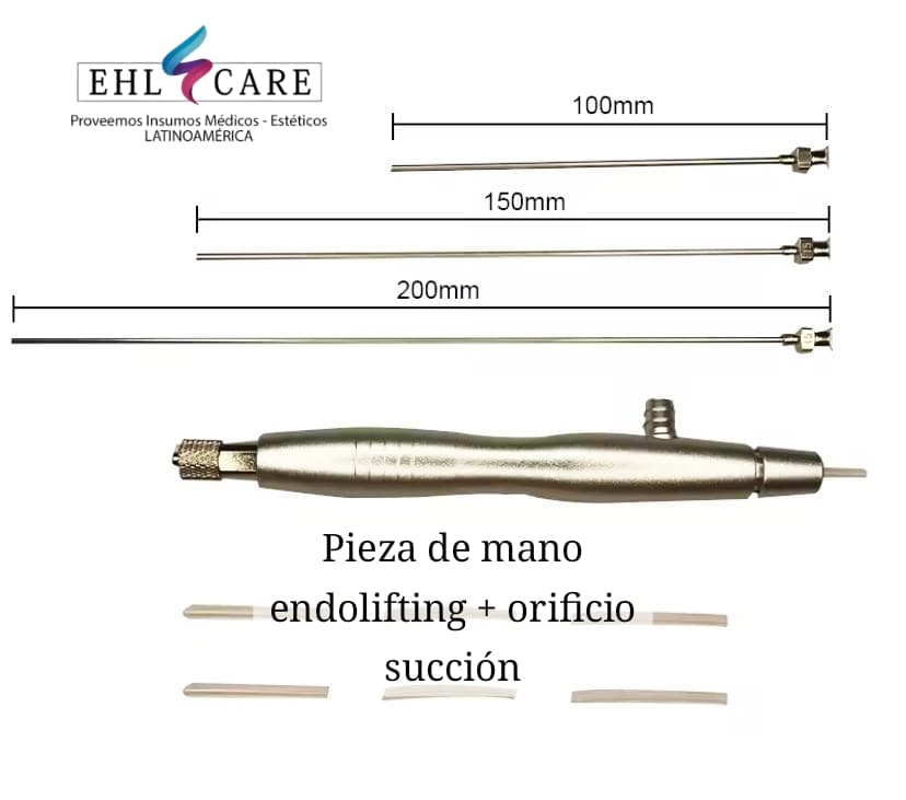 Pieza de mano para endolifting y succión 2 en 1