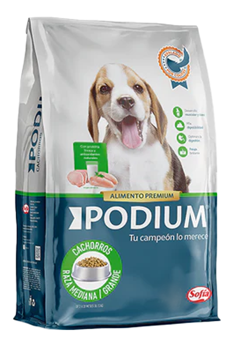 2.8 kg Pódium Cachorro Raza Mediana