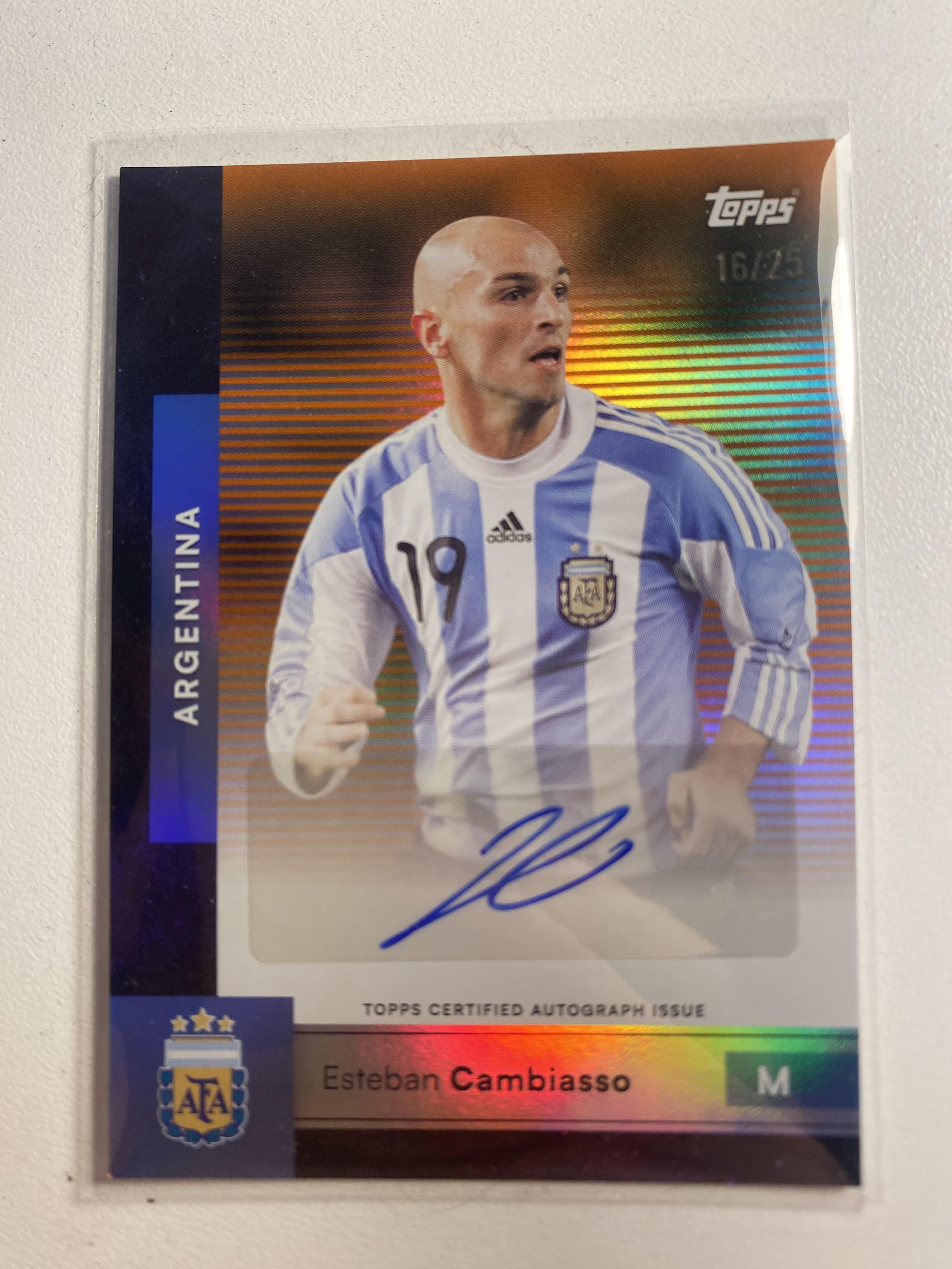Esteban Cambiasso – Topps Team Set Argentina 2026