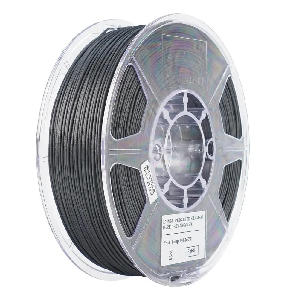 eSUN ePETG CF Dark Gray 1.75mm Carbon Fiber 3D Print filament 1Kg