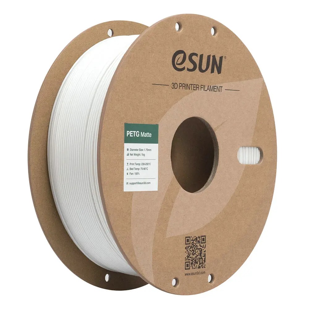 eSUN Matte White PETG 3D Print filament 1Kg