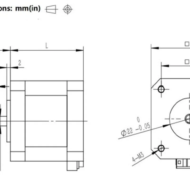 42HS34 2-Phase NEMA 17 Stepper Motor - image 2