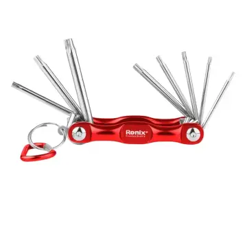 Aluminium Foldable Torx Key Set (8Pcs) RH-2041 - thumbnail 1