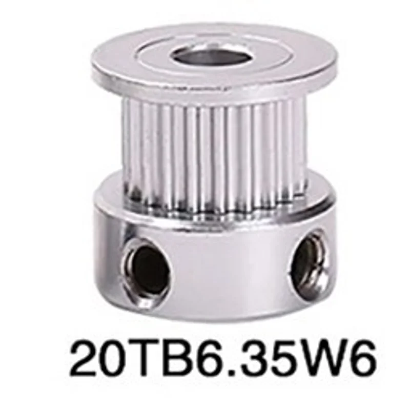 GT2 6mm 20Teeth 6.35mm bore Timing Aluminum Pulley - image 1