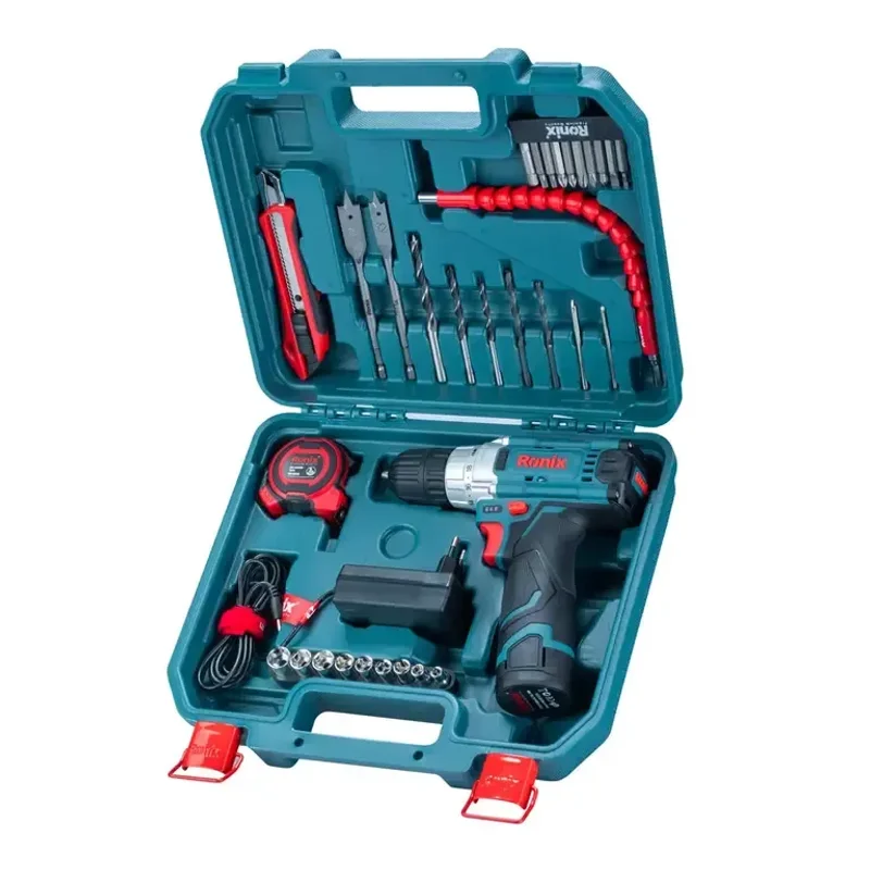 Ronix RS-8611 12V Cordless Drill Driver Set (35 pcs) - image 2