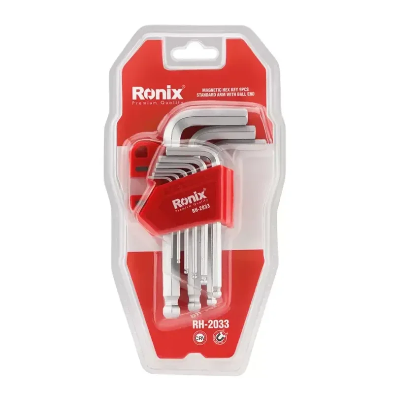 Short Arm Magnetic Hex Key Set (9Pcs) RH-2033 - image 1