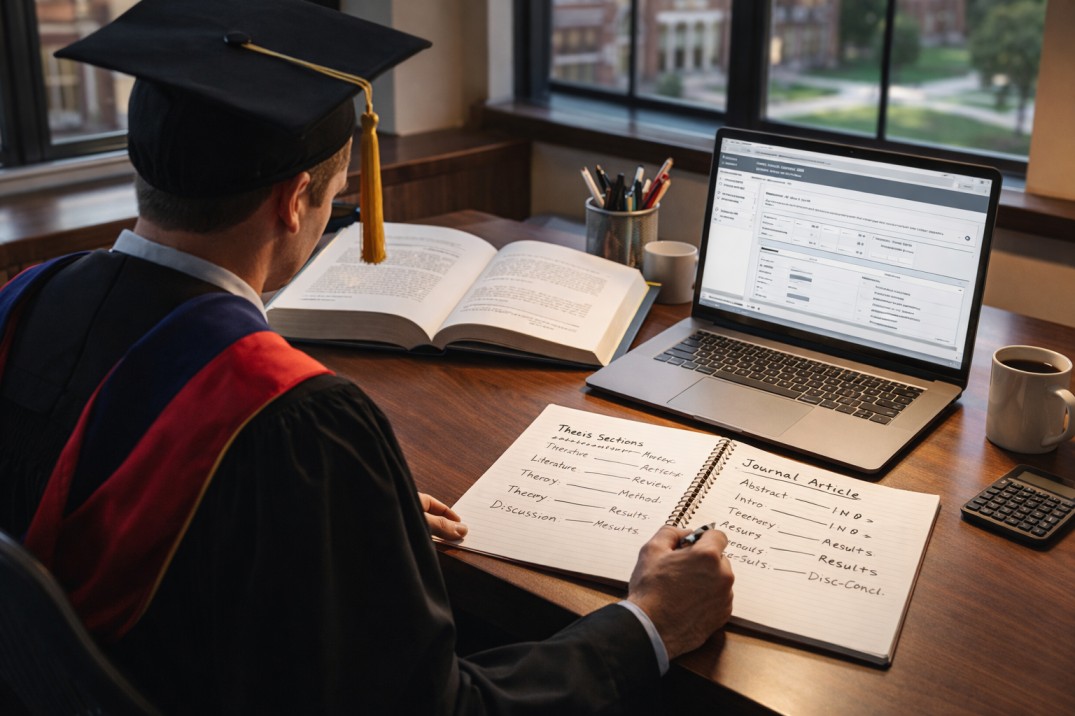 How Do You Convert a PhD Thesis Chapter Into a Published Journal Article?