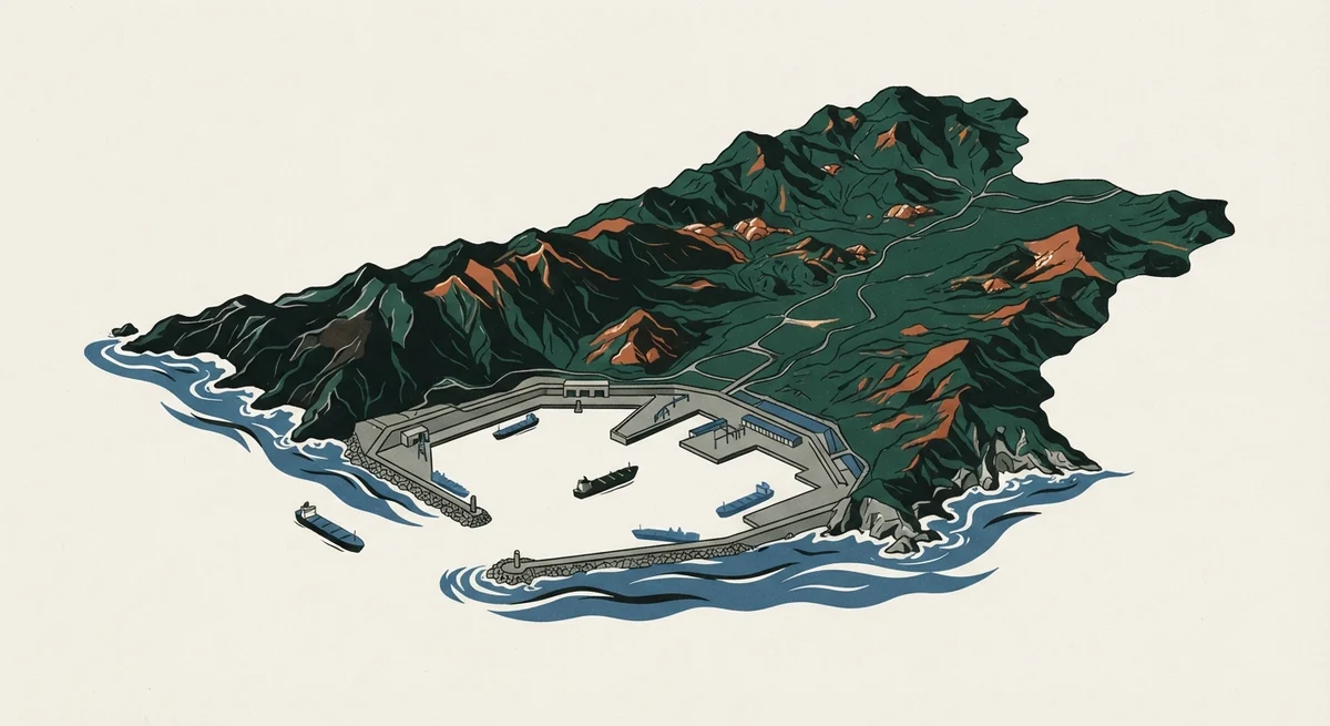 Ilustración editorial conceptual generada por IA para: Gobierno inicia plan para reactivar pequeña y mediana minería en Atacama tras sistema frontal