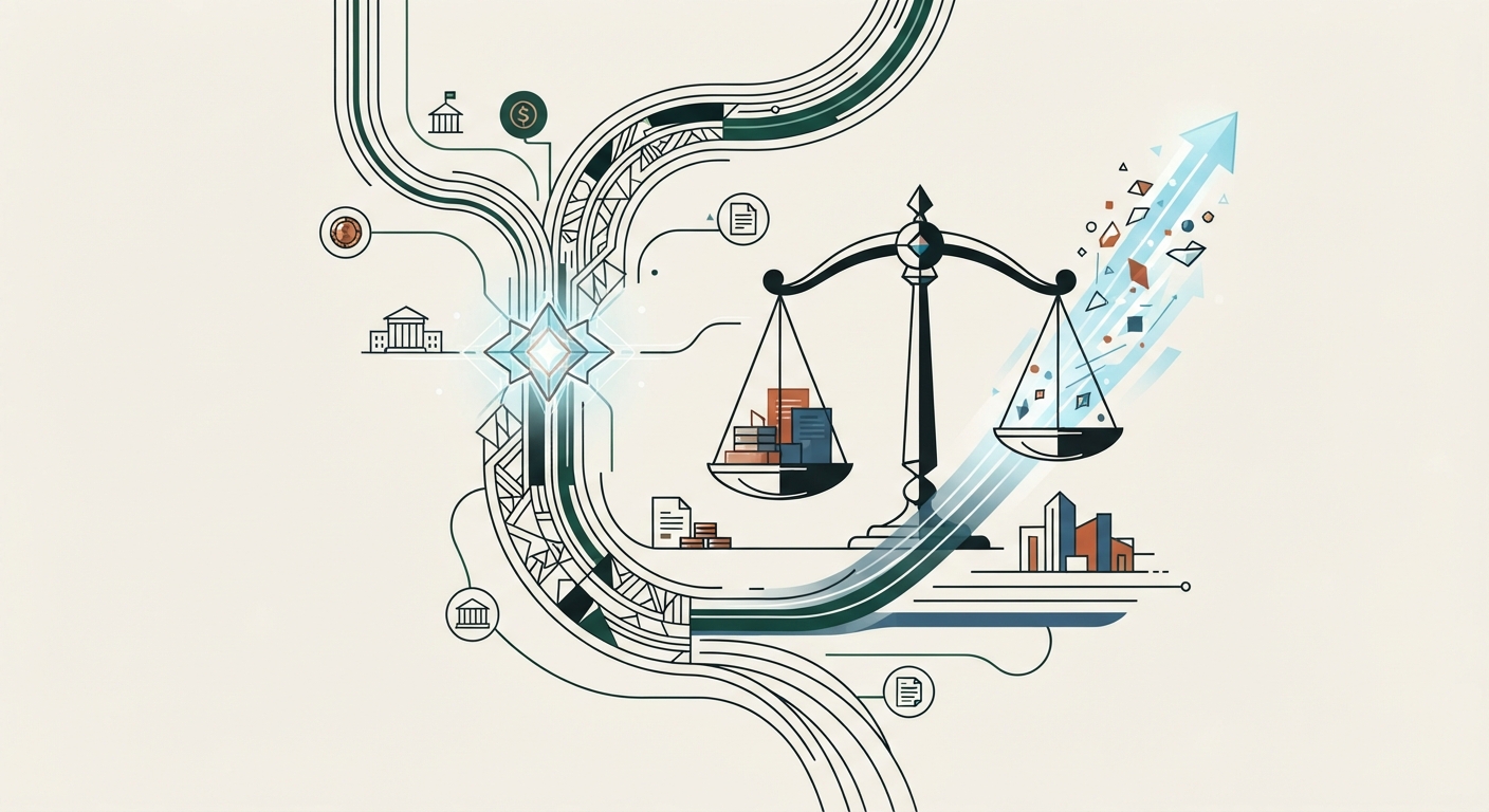 Ilustración editorial conceptual generada por inteligencia artificial para la sección economia. No es una fotografía del hecho.