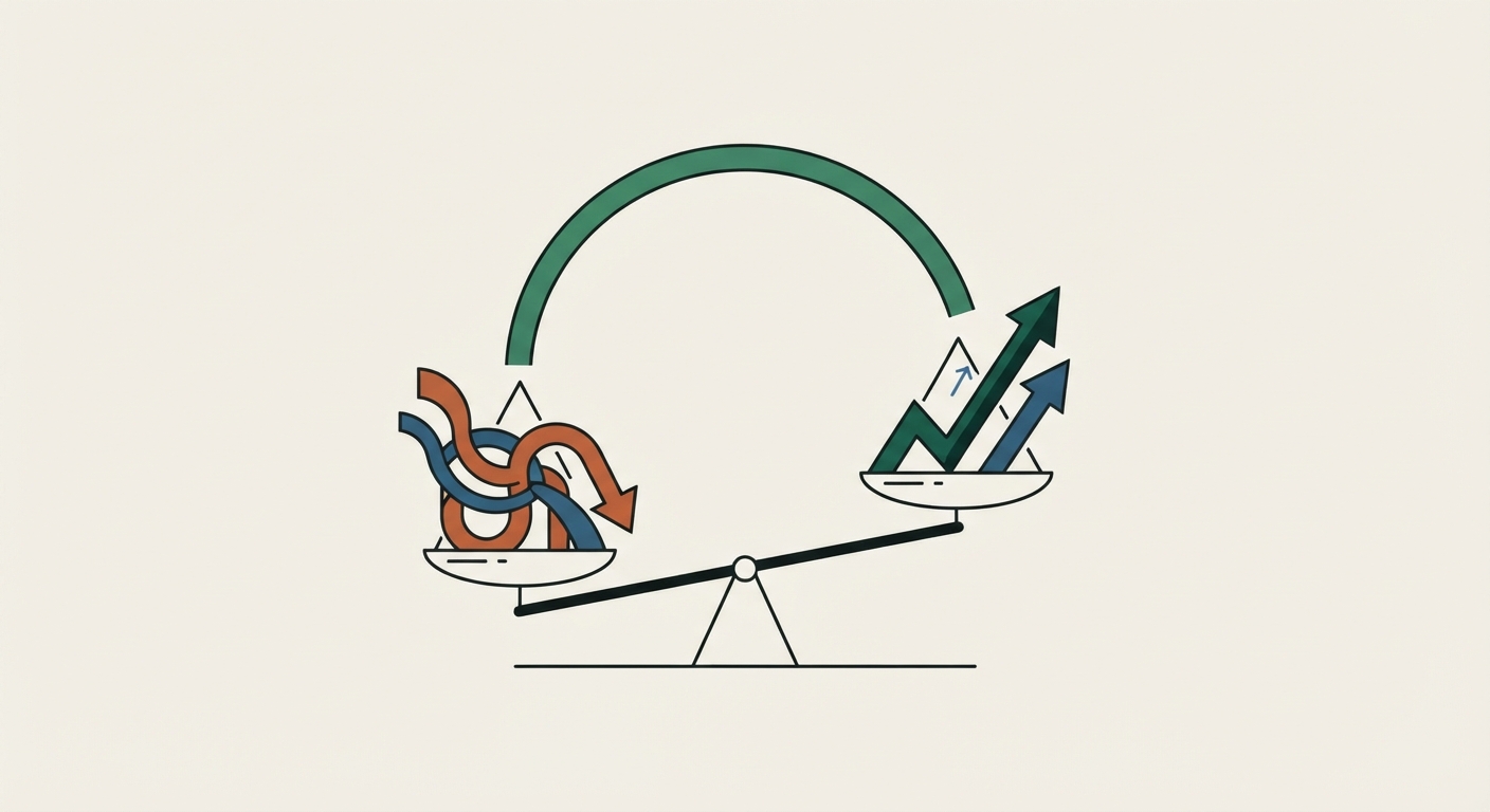 Ilustración editorial conceptual generada por inteligencia artificial para la sección economia. No es una fotografía del hecho.