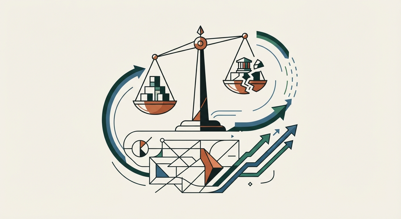 Ilustración editorial conceptual generada por inteligencia artificial para la sección economia. No es una fotografía del hecho.
