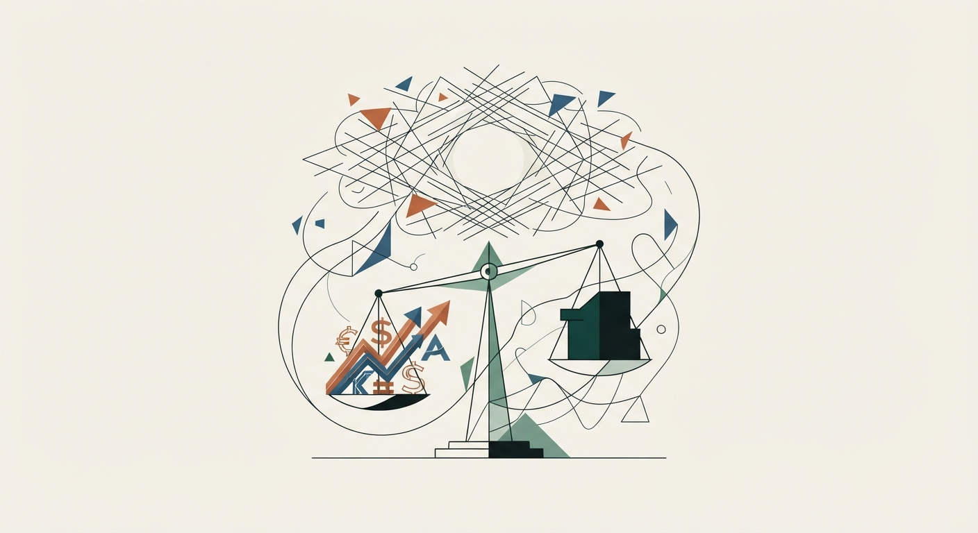 Ilustración editorial conceptual generada por inteligencia artificial para la sección economia. No es una fotografía del hecho.