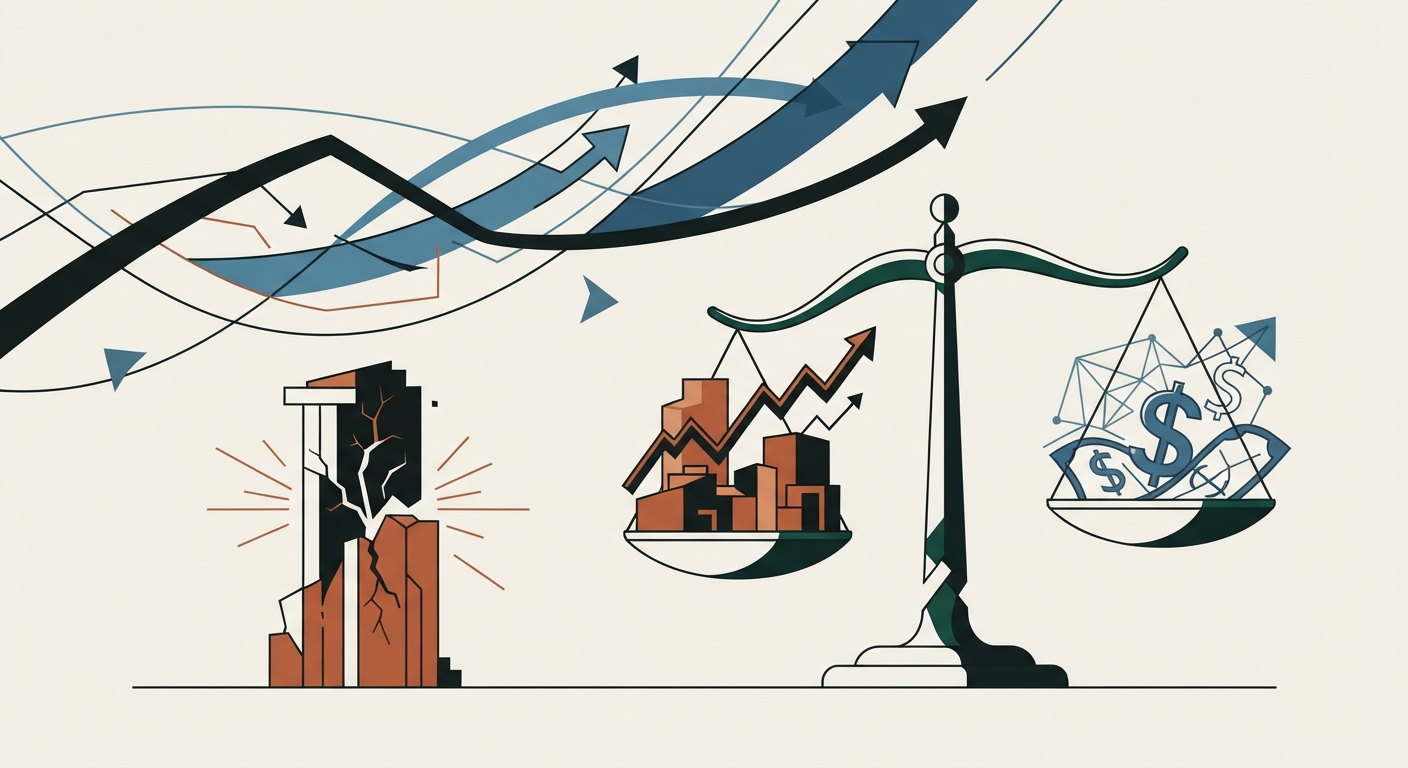 Ilustración editorial conceptual generada por inteligencia artificial para la sección economia. No es una fotografía del hecho.