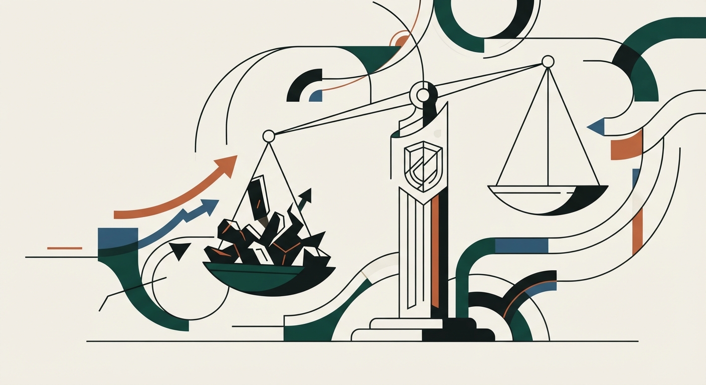 Ilustración editorial conceptual generada por inteligencia artificial para la sección economia. No es una fotografía del hecho.