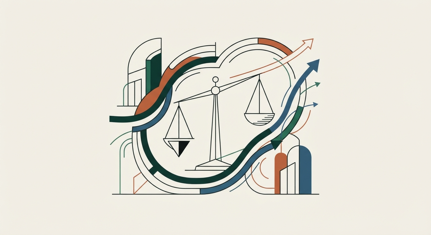Ilustración editorial conceptual generada por inteligencia artificial para la sección economia. No es una fotografía del hecho.