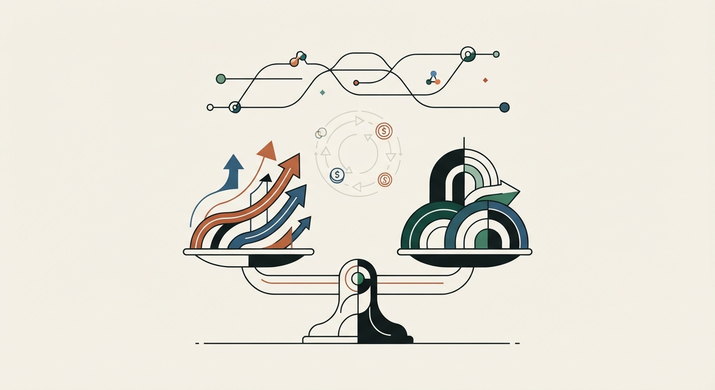 Ilustración editorial conceptual generada por inteligencia artificial para la sección economia. No es una fotografía del hecho.