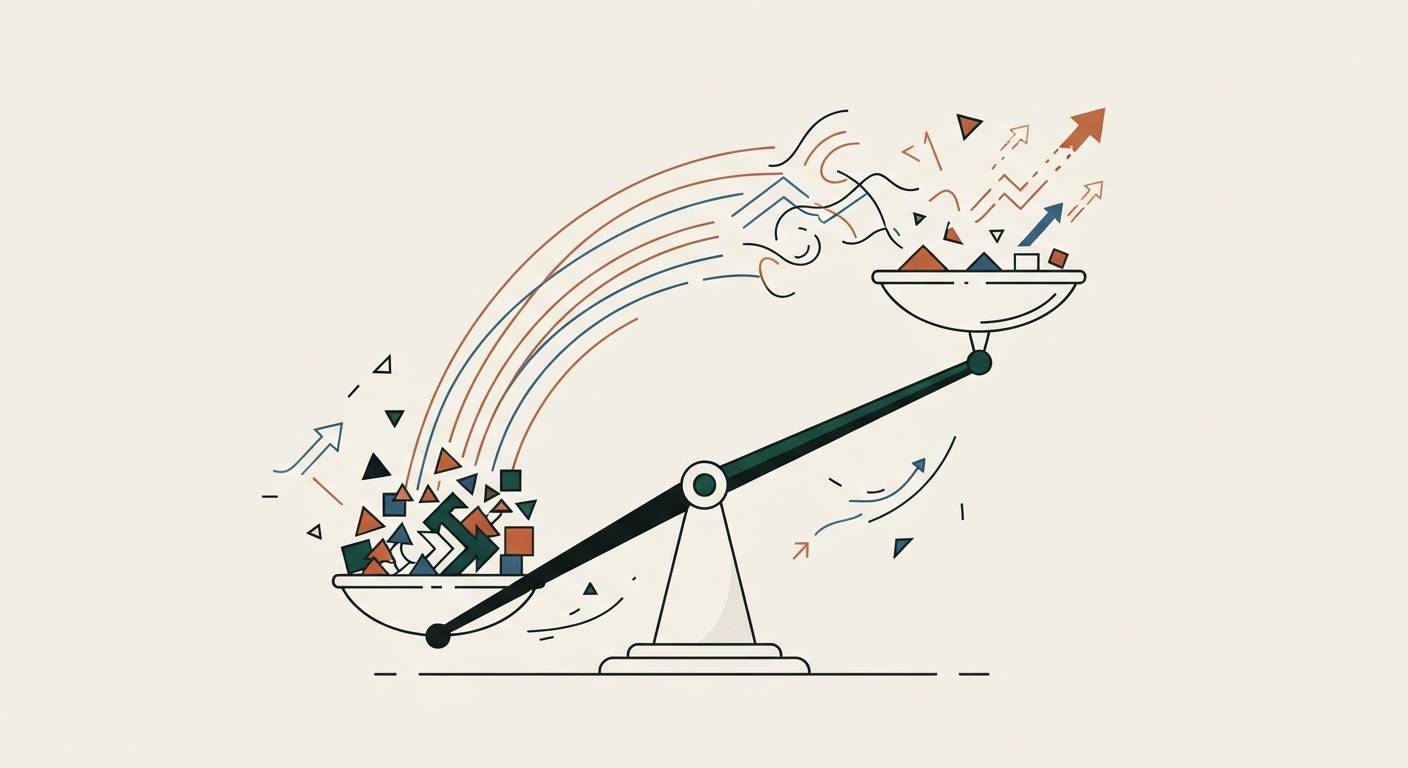 Ilustración editorial conceptual generada por inteligencia artificial para la sección economia. No es una fotografía del hecho.