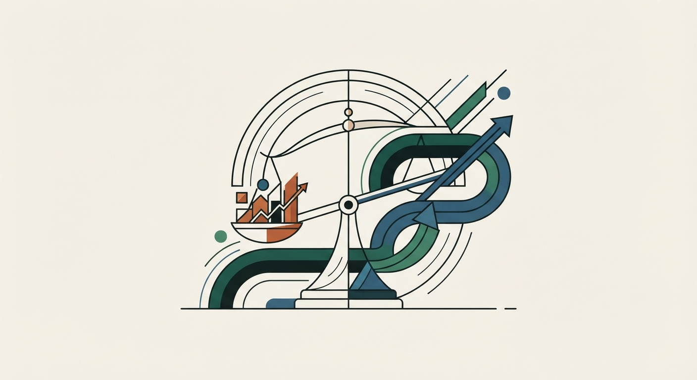 Ilustración editorial conceptual generada por inteligencia artificial para la sección economia. No es una fotografía del hecho.