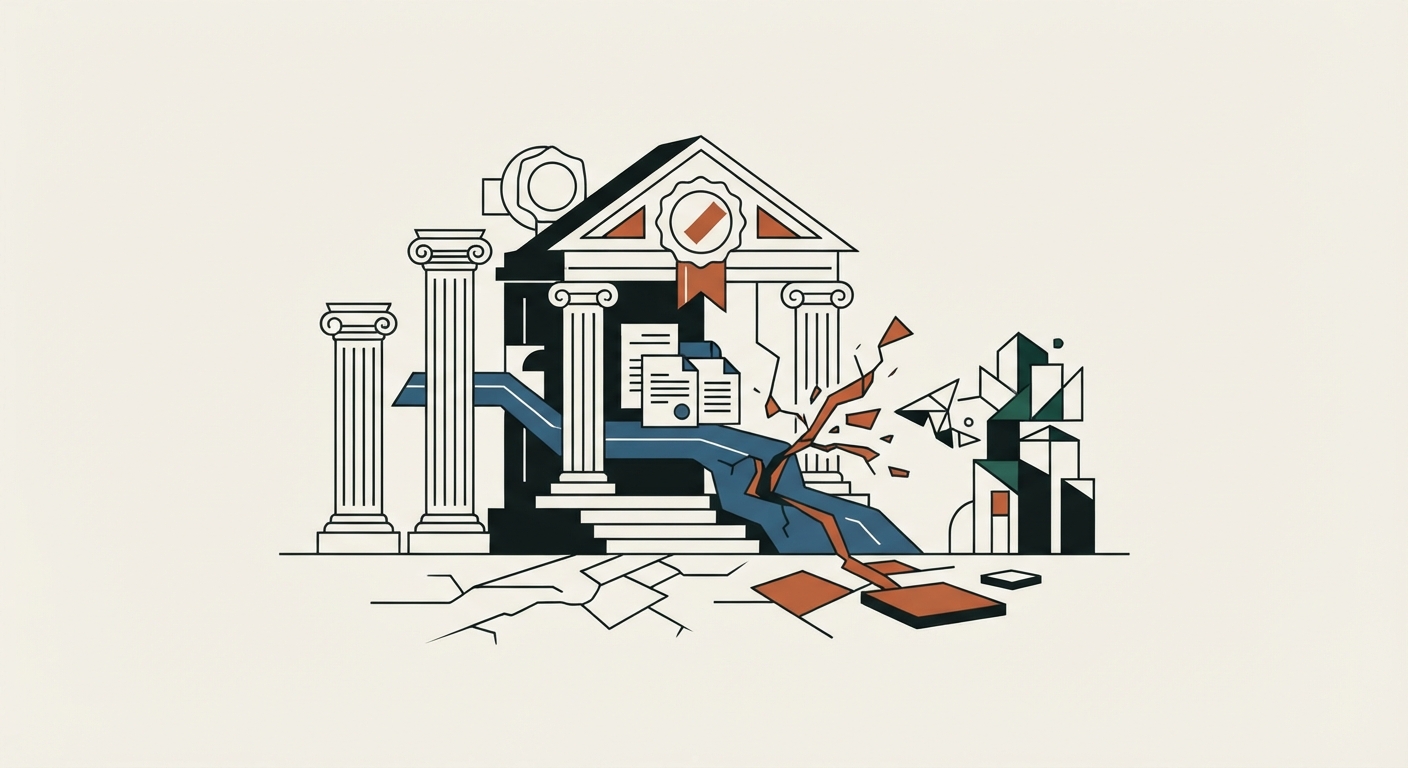 Ilustración editorial conceptual generada por inteligencia artificial para la sección estado. No es una fotografía del hecho.
