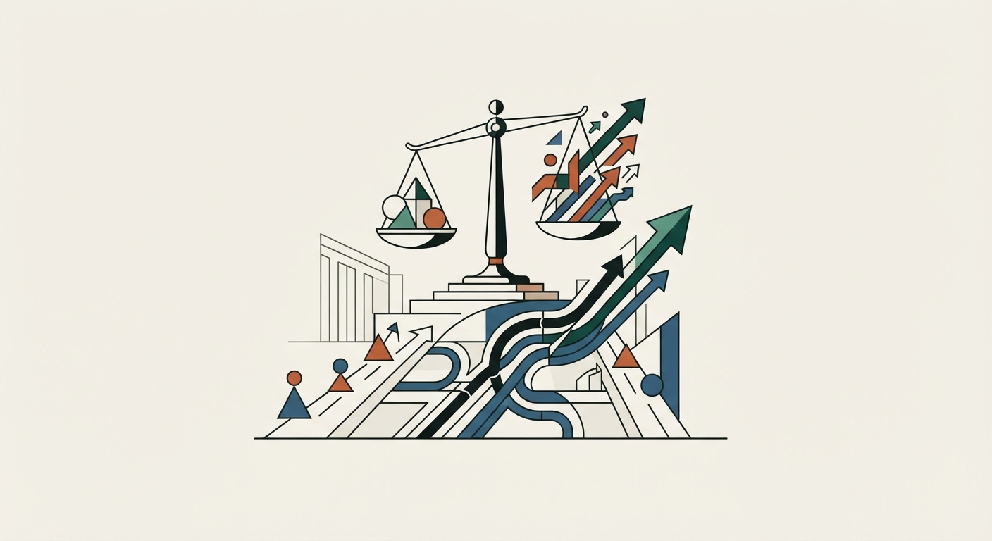 Ilustración editorial conceptual generada por inteligencia artificial para la sección economia. No es una fotografía del hecho.