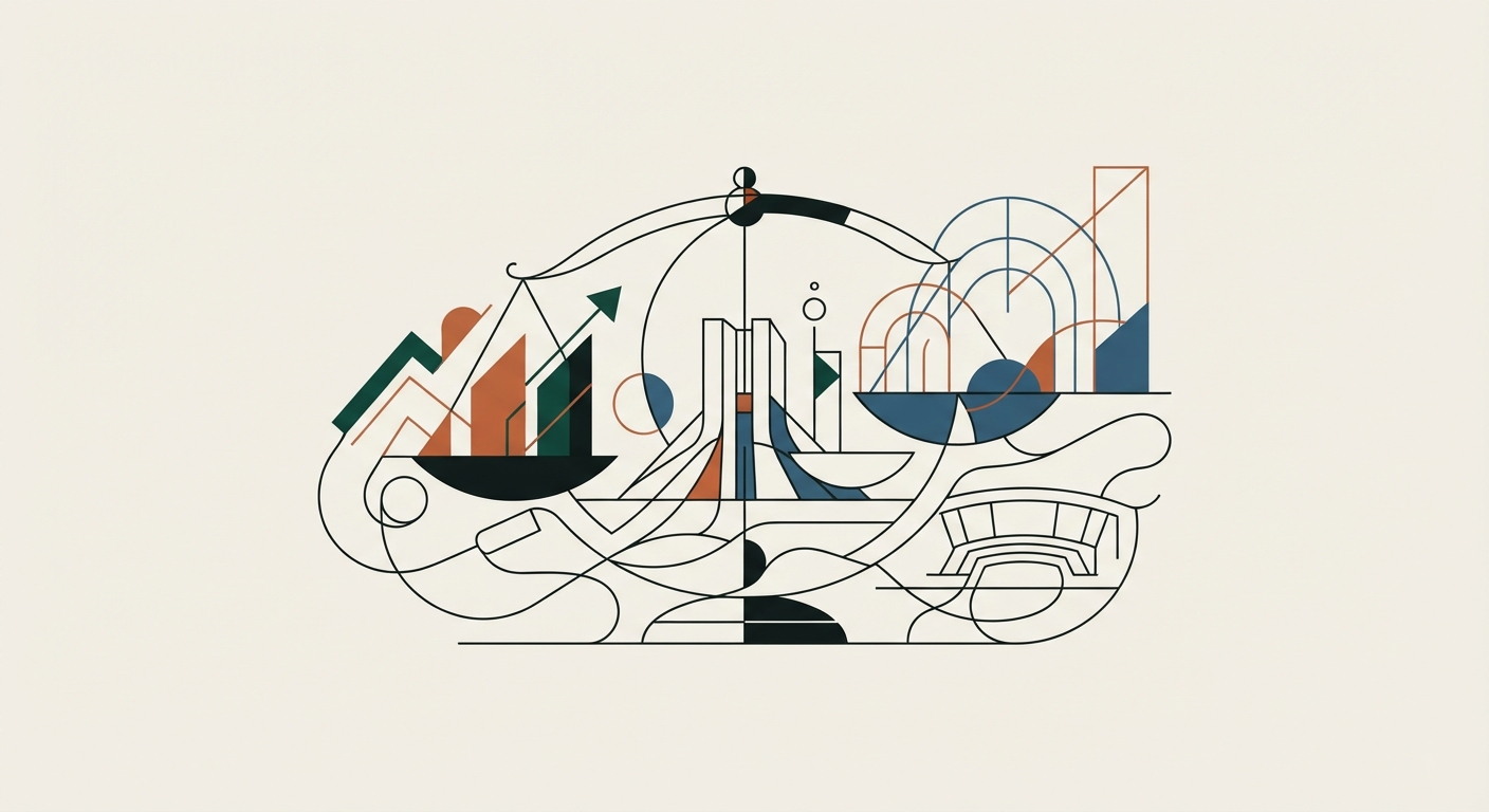 Ilustración editorial conceptual generada por inteligencia artificial para la sección economia. No es una fotografía del hecho.