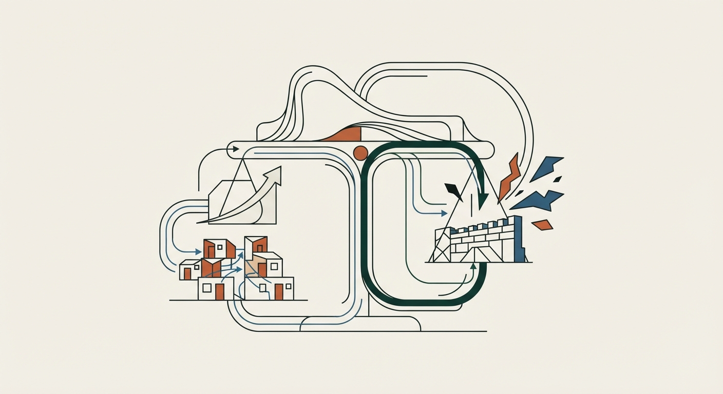 Ilustración editorial conceptual generada por inteligencia artificial para la sección economia. No es una fotografía del hecho.