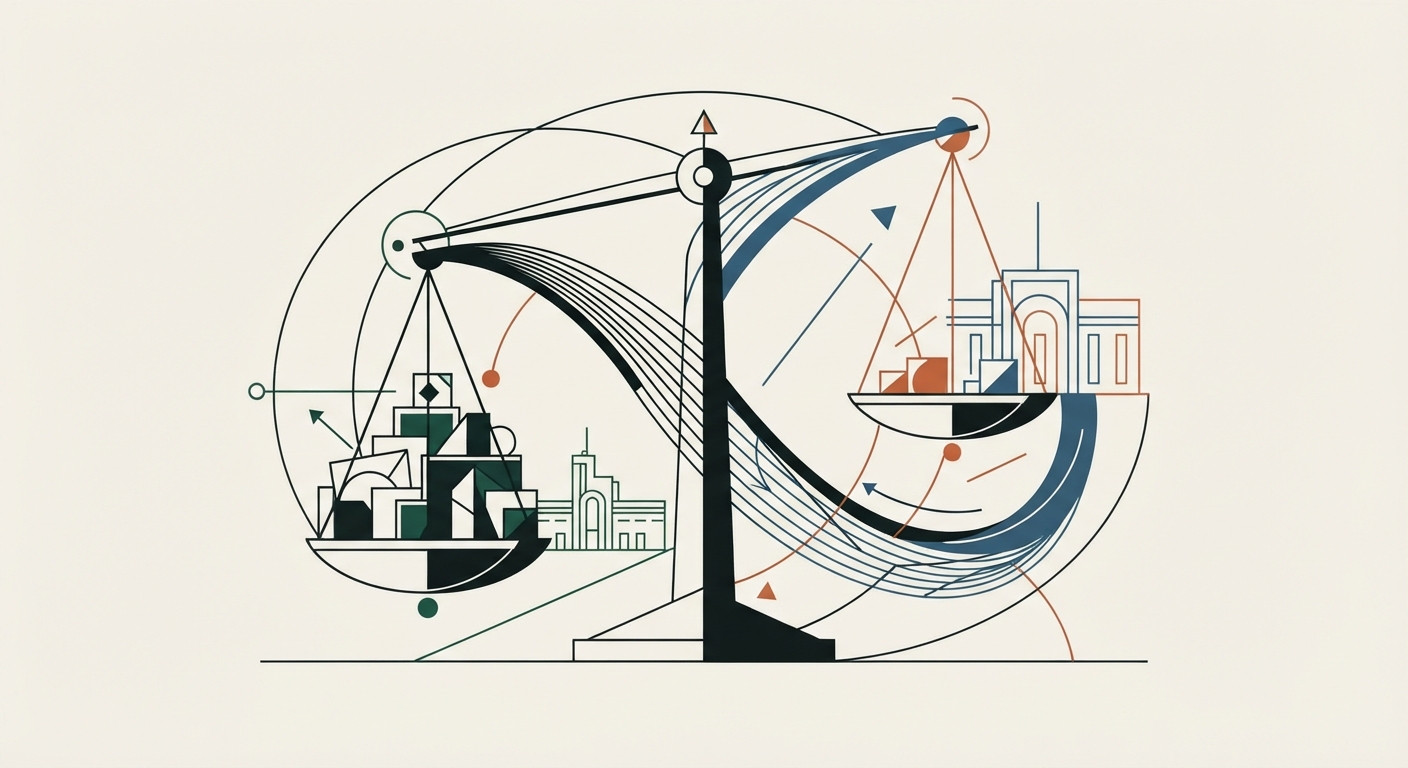 Ilustración editorial conceptual generada por inteligencia artificial para la sección economia. No es una fotografía del hecho.