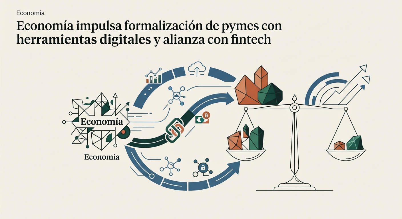 Ilustración editorial conceptual generada por inteligencia artificial para la sección economia. No es una fotografía del hecho.